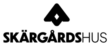 Skärgårdshus Logotyp Svart